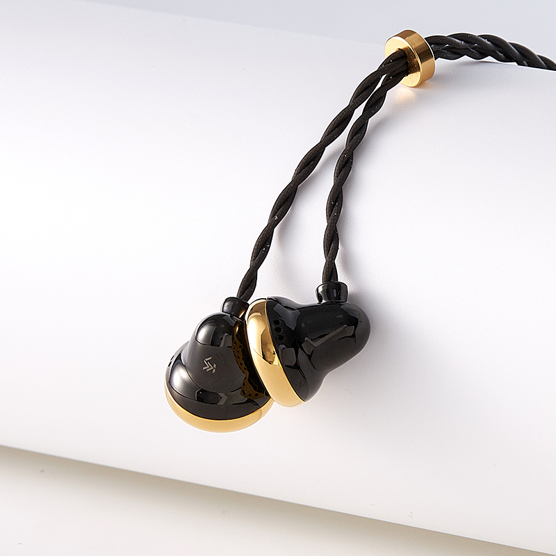 Temperament Black Bell Gold Ultra-Flagship Flathead Earbuds