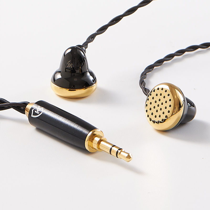 Temperament Black Bell Gold Ultra-Flagship Flathead Earbuds