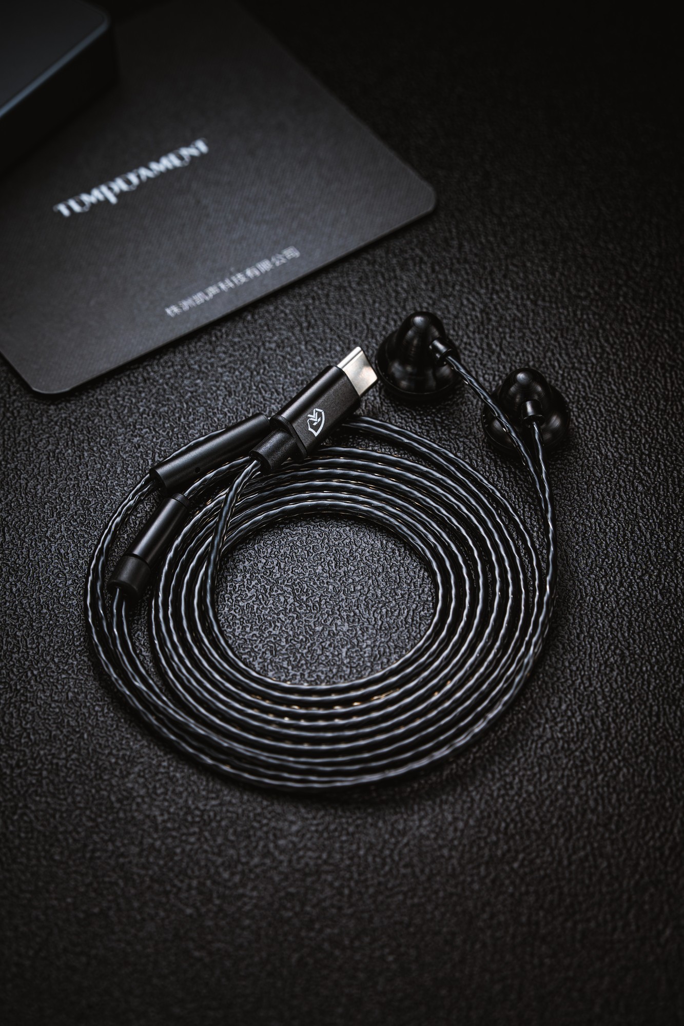 Temperament Little Black Bell X6 Type-C Flathead Earbuds (with Mic)